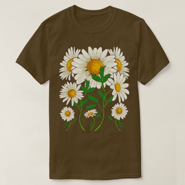 Camiseta Gardener Floral Disias Botânicas Natureza Daisy Fl (Frente do Design)