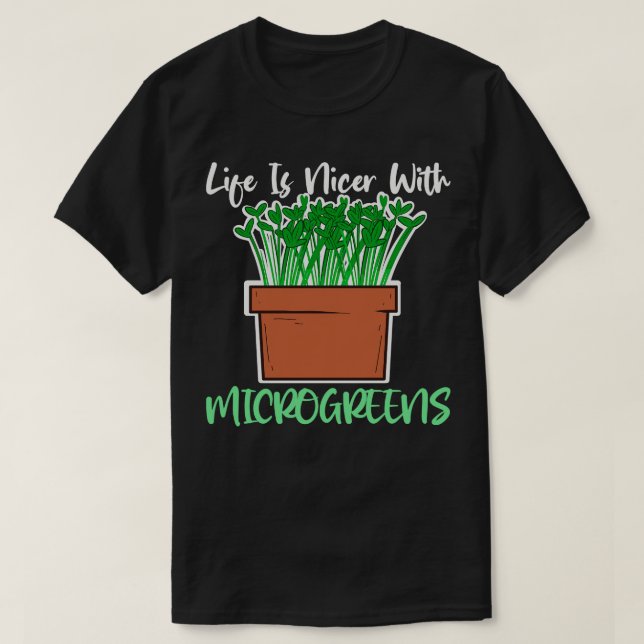Camiseta Gardener Micro Farming Microgreens Saudáveis (Frente do Design)