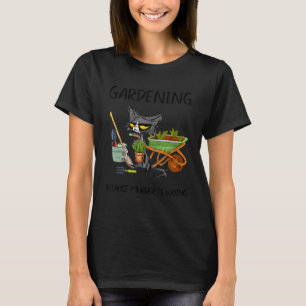 Camiseta Gardening Cat Porque O Assassinato Está Errado