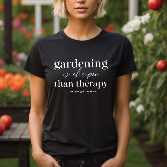 Camiseta Gardening É Mais Barato Do Que Uma Citação Engraça (Criador carregado)