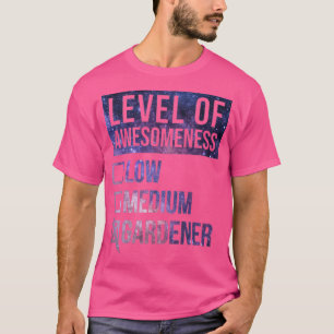 Camiseta Gardening Engraçado Nível De Arte De Jardineiro
