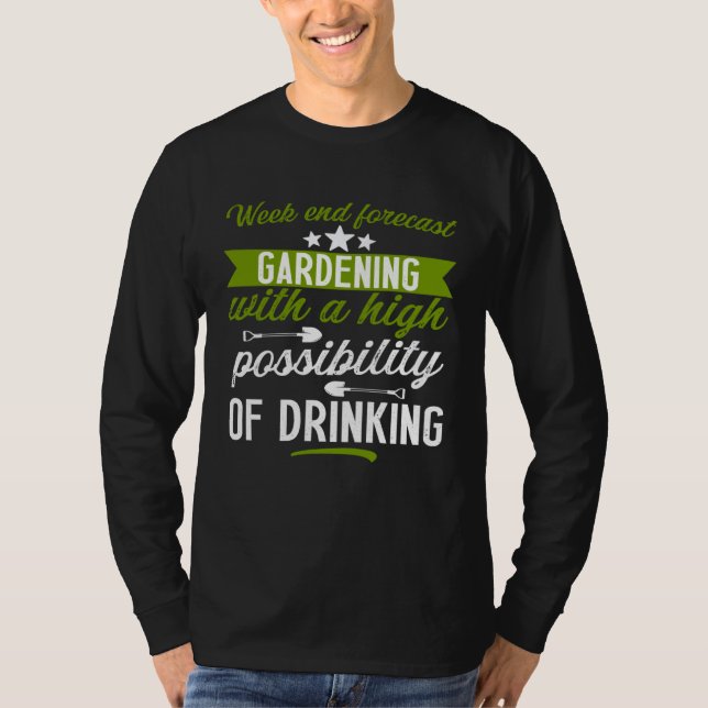 Camiseta Gardening   gardener outfit drinking men  1 (Frente)