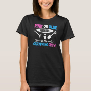 Camiseta Gardening Gender Reveal Cote para uma Fam de Jardi