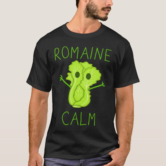 Camiseta Gardening Pun Romaine Calm Gardener (Frente)