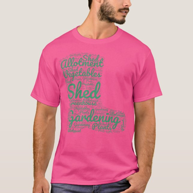 Camiseta Gardening Word Cloud Allotment Gardener Gardening (Frente)