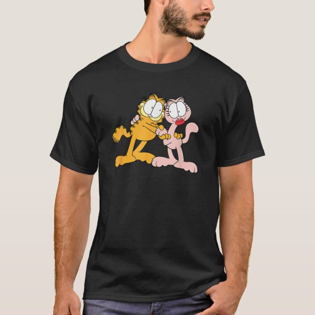 Camiseta Garfield Arlene Garfield Hugs Cartoon Cat Men Mulh (Frente)