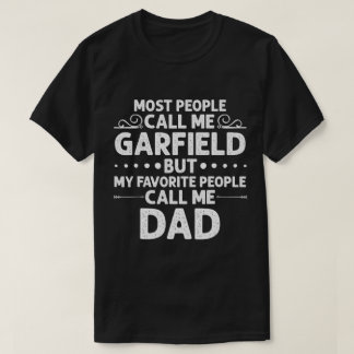 Camiseta GARFIELD Gift Name Fun Father's Day Personalized M