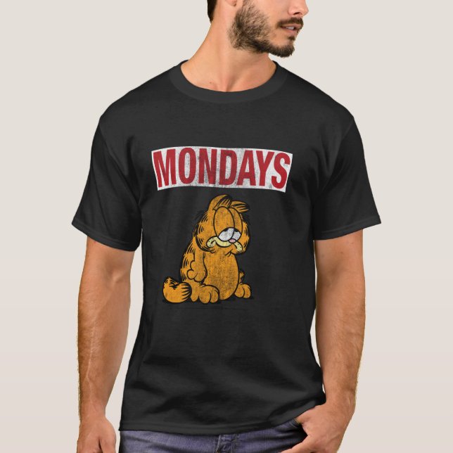 Camiseta Garfield Mondays (Frente)
