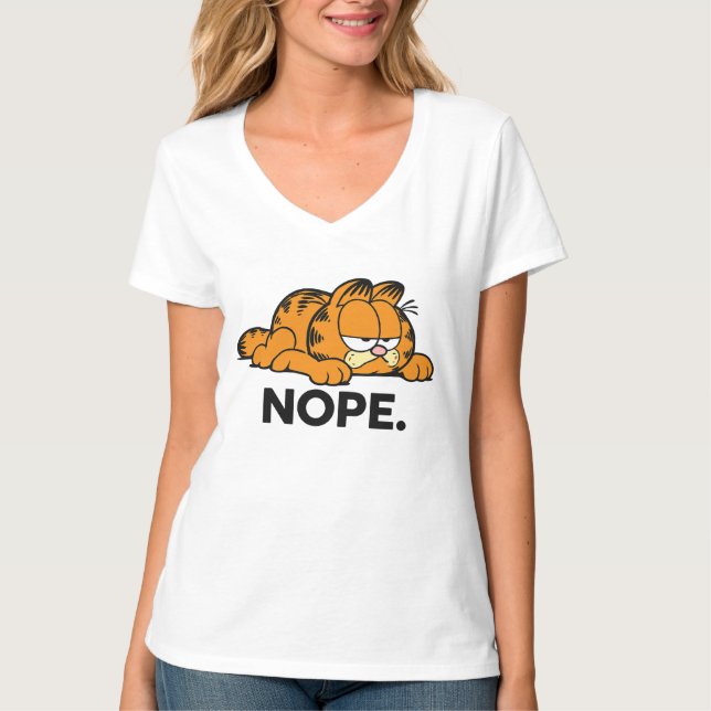 Camiseta GARFIELD NOPE T-Shirt (Frente)