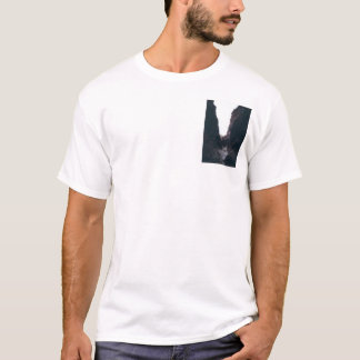 Camiseta garganta do entalhe