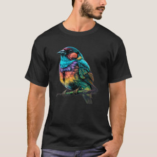 Camiseta Garganta-do-jardim giro bonito presente mingau col