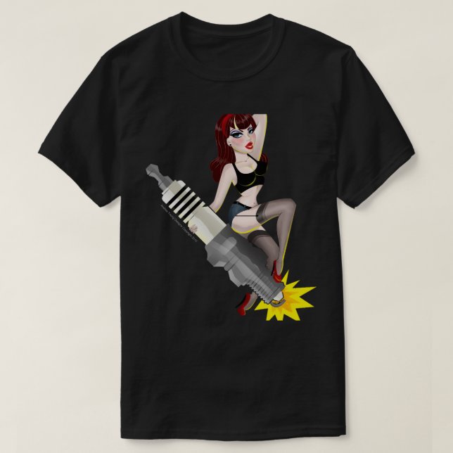 Camiseta Garge Honey Spark Plug (Frente do Design)