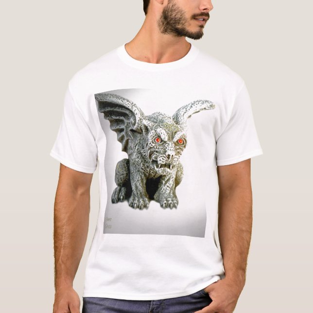 Camiseta gargoyle1_white/bgrnd (Frente)