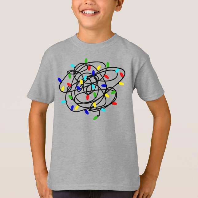 Camiseta Garland Christmas Lights-87878 (Frente)