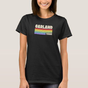 Camiseta Garland Texas Pride Rainbow Flag Orgulho gay Merch