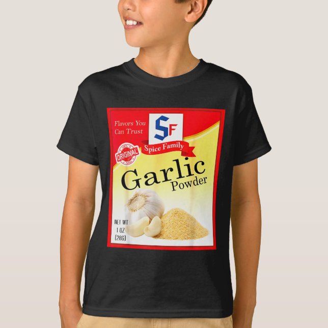 Camiseta Garlic Wder Sce Group Costume Family Matching Hall (Frente)