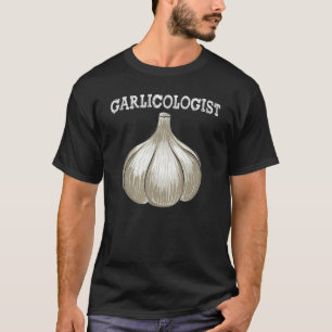 Camiseta Garlicólogo do alho Funny Chef Garlic Bulb Love V