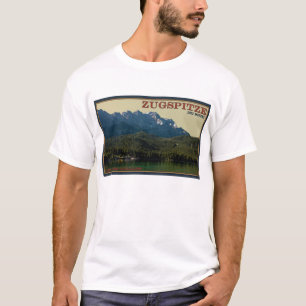 Camiseta Garmisch - Zugspitze acima do Eibsee