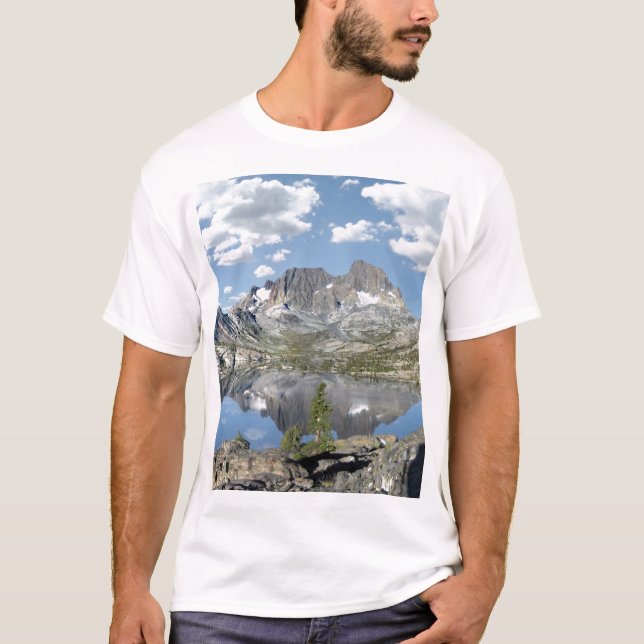 Camiseta Garnet Lake e Banner Peak - John Muir Trail (Frente)