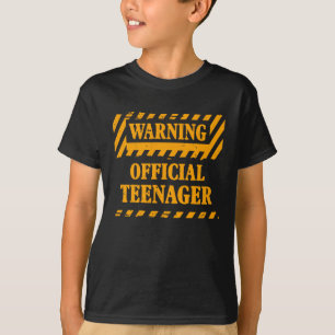 Camiseta Garota 13 Advertência de Aniversário Adolescente