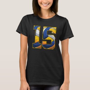 Camiseta Garota 15 de Aniversário de Voleibol 15 Anos