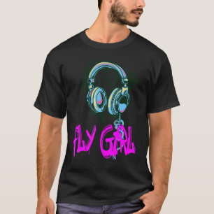 Camiseta Garota 80 anos 90 B Menina Velha Coluna Salto 3