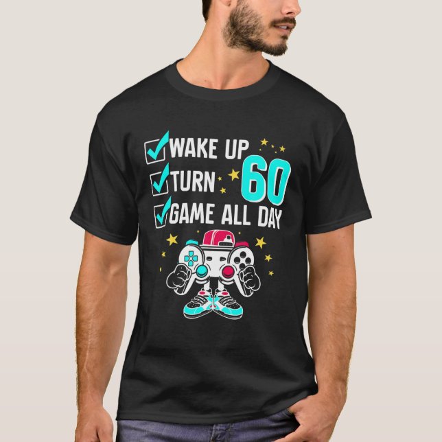 Camiseta Garota Adolescente Jogadora Aniversário De 60 Anos (Frente)