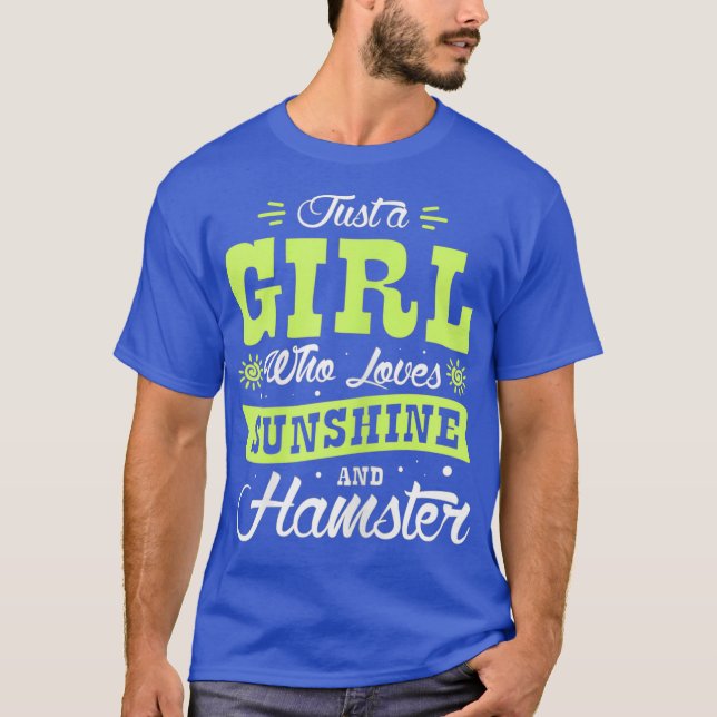 Camiseta Garota Adora Sol E Hamster Dizendo (Frente)
