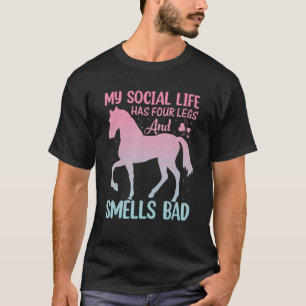 Camiseta Garota Amante de Cavalos Equitação Equestre_2