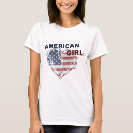 Camiseta Garota Americana