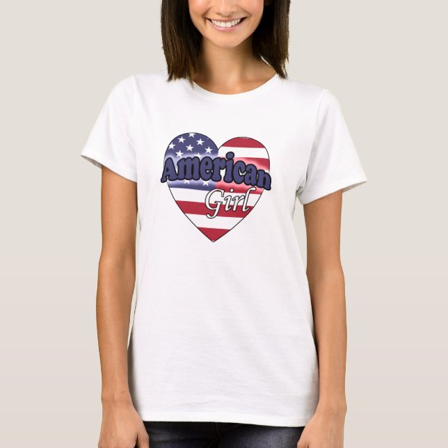 Camiseta Garota Americana (Frente)