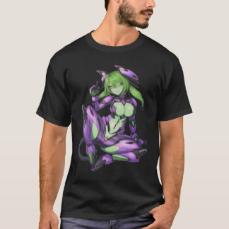 Camiseta Garota-androide sexy alienígena