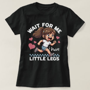 Camiseta Garota Anime Fofa Correndo Espere Por Mim Eu Tenho