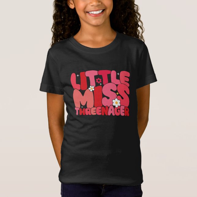 Camiseta Garota aniversário de 3 anos da Filha Menininha Th (Frente)