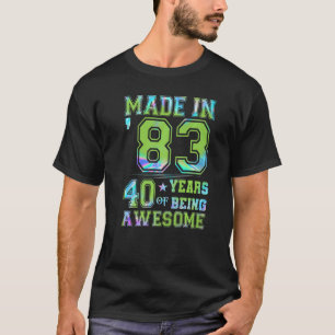 Camiseta Garota aniversário de 40 anos de 40 anos feita por