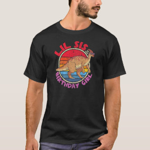 Camiseta Garota Aniversário Eu Lil Sis I Parasaurolophi I F