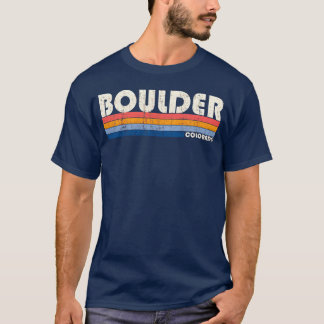 Camiseta Garota ao estilo retrô dos anos 70 e 80 de Boulder