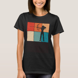 Camiseta Garota Archer Disparando Com Seta E Arqueiro De Ar