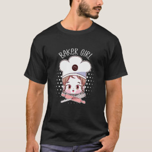 Camiseta Garota Baker Bonita Rolando Pino Sonhando Em Ser P