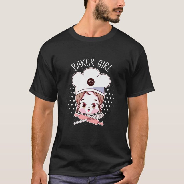 Camiseta Garota Baker Bonita Rolando Pino Sonhando Em Ser P (Frente)