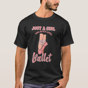 Camiseta Garota Ballerina Que Ama A Cla Da Dança De Balé