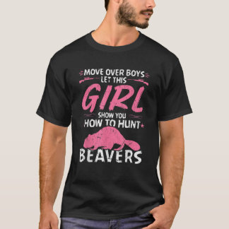 Camiseta Garota Beaver Caçando Cotação Mulher Beaver Caçado