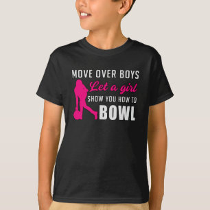 Camiseta Garota boliche Princesa Rainha Bowler Engraçado Pr
