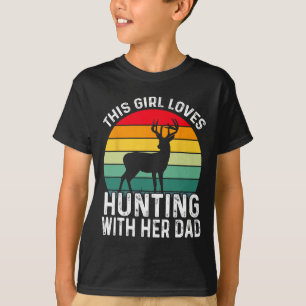 Camiseta Garota Caçadora Com Seu Pai Dia de os pais 1
