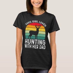 Camiseta Garota Caçadora Com Seu Pai Dia de os pais 1