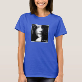 Camiseta Garota Caleidoscópio: Pescoço Escuro Básico da Tri