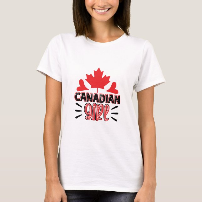 Camiseta Garota Canadiana (Frente)