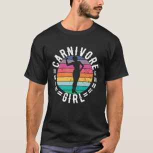 CAMISETA GAROTA CARNÍVORA COMILÃ DE CARNE BIFE FOFA SARADA