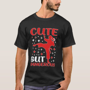 Camiseta Garota Clássica de Taekwondo Fofa Mas Perigosa Car