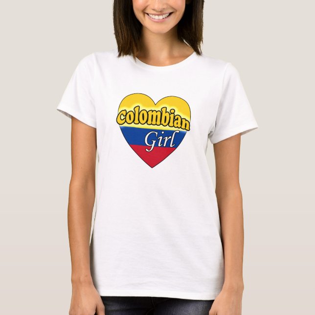 Camiseta Garota Colombiana (Frente)